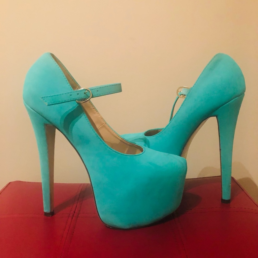 6 inch,size 8. Sea Green. Brand:Glaze